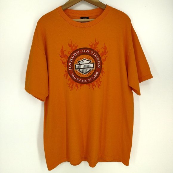 Harley-Davidson Other - Y2K Vintage Harley-Davidson Motorcycles Ring Of Fire Logo Riverside, CA T-Shirt